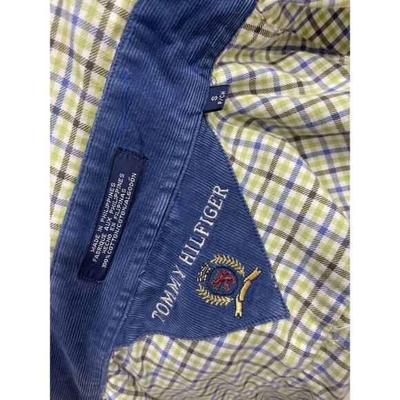 Y2K TOMMY HILFIGER BUTTON DOWN SHIRT LYON CREST EMBROIDERED Sz S ICONIC - Picture 13 of 14